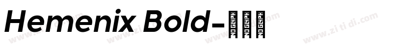 Hemenix Bold字体转换